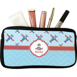 Airplane Theme Makeup / Cosmetic Bag (Personalized)