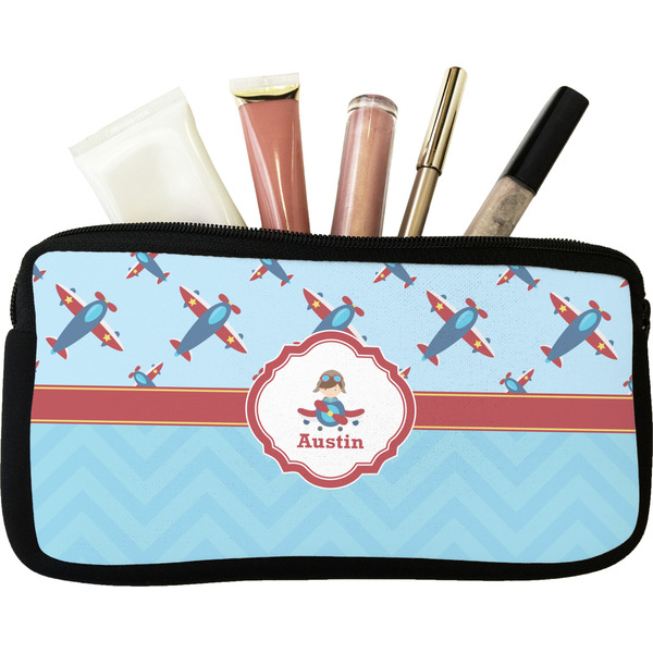 Custom Airplane Theme Makeup / Cosmetic Bag - Small (Personalized)