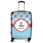 Airplane Theme Suitcase - 24" Medium - Checked (Personalized)
