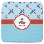 Airplane Theme Memory Foam Bath Mat - 48"x48" (Personalized)