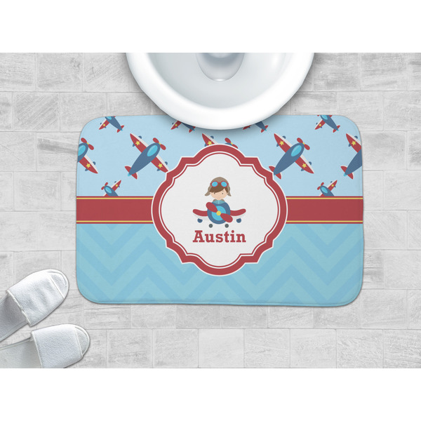 Airplane Theme Memory Foam Bath Mat - LIFESTYLE 34x21