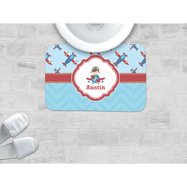 Airplane Theme Memory Foam Bath Mat - LIFESTYLE