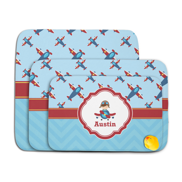 Airplane Theme Memory Foam Bath Mat - MAIN PARENT