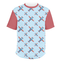 Airplane Theme Men's Crew T-Shirt - Medium