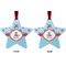 Airplane Theme Metal Star Ornament - Front and Back