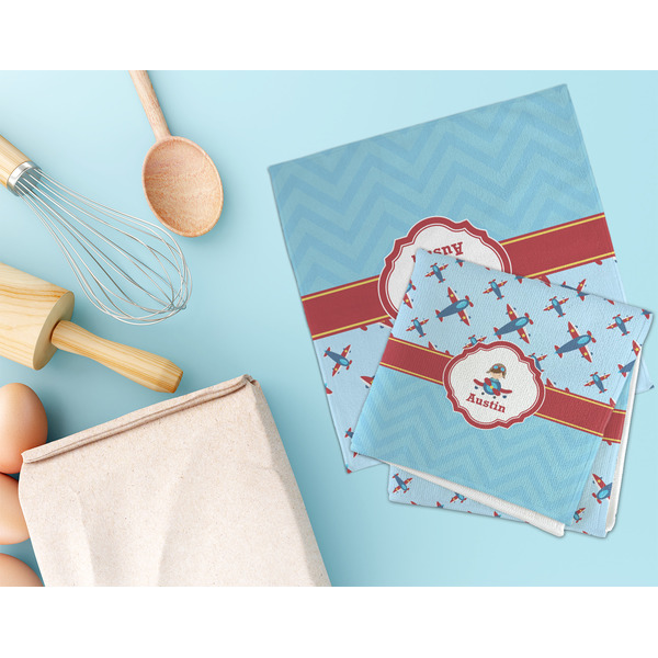 Airplane Theme Microfiber Dish Rag - LIFESTYLE