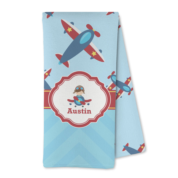 Custom Airplane Theme Kitchen Towel - Microfiber (Personalized)