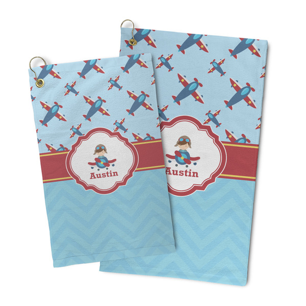 Airplane Theme Microfiber Golf Towel - PARENT/MAIN