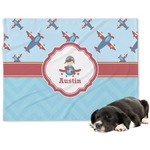 Airplane Theme Dog Blanket - Regular (Personalized)