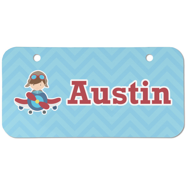 Airplane Theme Mini Bicycle License Plate - Two Holes