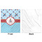 Airplane Theme Minky Blanket - 50"x60" - Single Sided - Front & Back