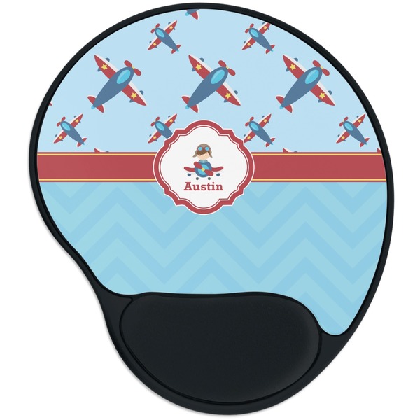 Custom Airplane Theme Mouse Pad with Wrist Support