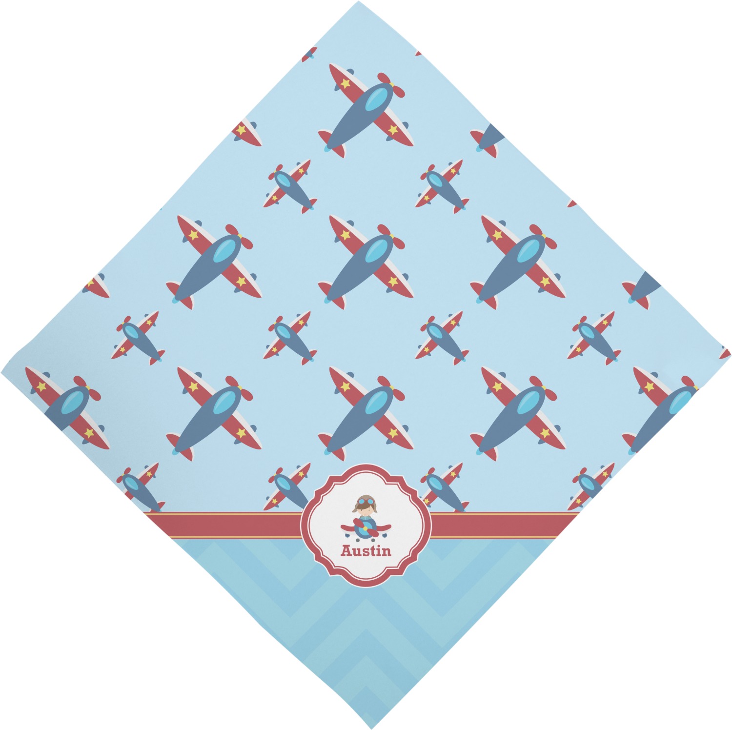 Airplane Theme Napkins (Set of 4) (Personalized) YouCustomizeIt