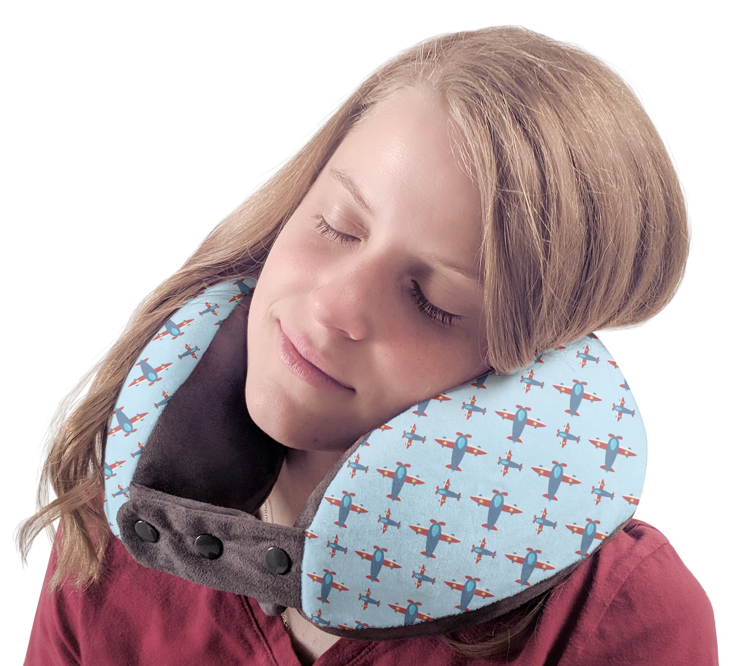 weirdest airplane travel pillows