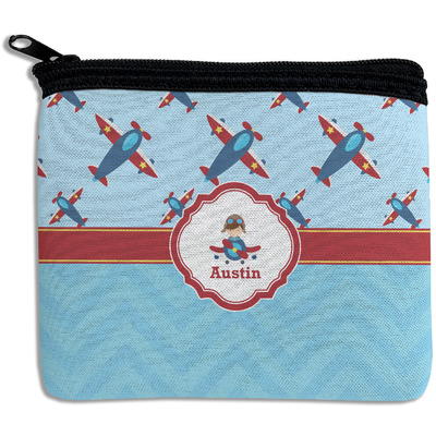 Airplane Theme Rectangular Coin Purse (Personalized)