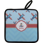 Airplane Theme Pot Holder w/ Name or Text