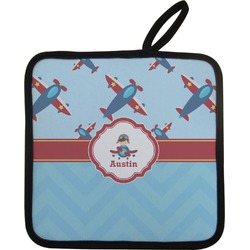 Airplane Theme Pot Holder w/ Name or Text
