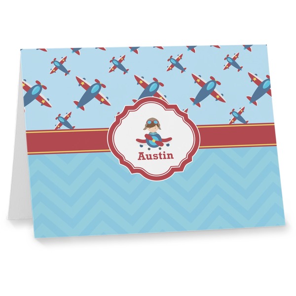 Custom Airplane Theme Note cards (Personalized)