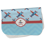 Airplane Theme Burp Cloth - Fleece w/ Name or Text
