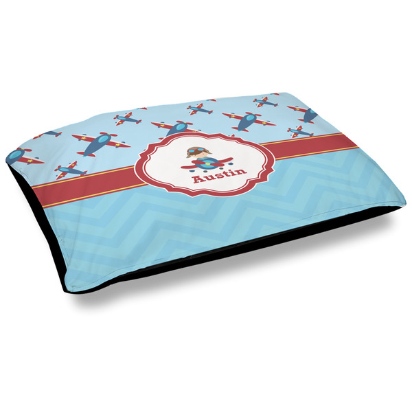 Custom Airplane Theme Outdoor Dog Bed - Large (Personalized)