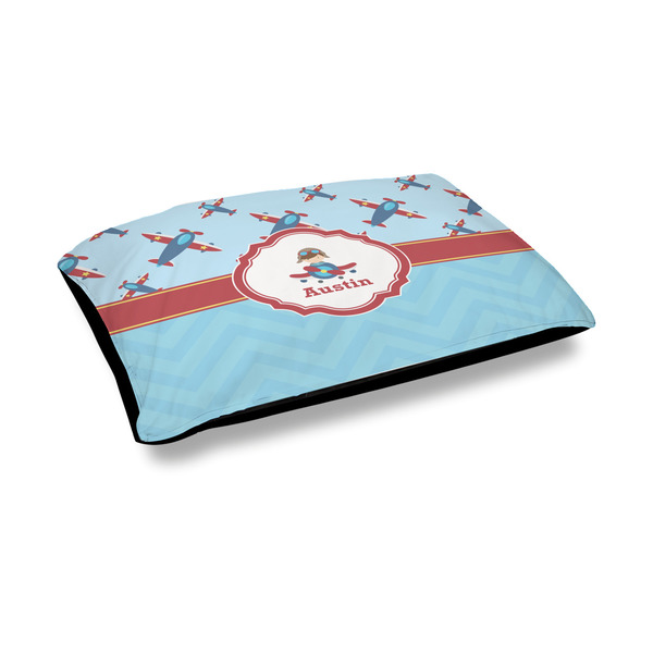 Custom Airplane Theme Outdoor Dog Bed - Medium (Personalized)
