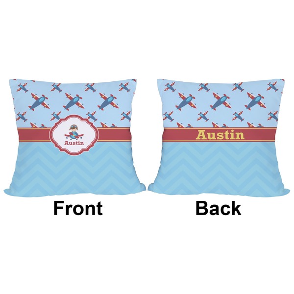 Airplane Theme Outdoor Pillow - 18x18
