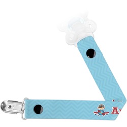 Airplane Theme Pacifier Clip (Personalized)