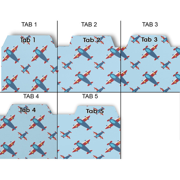 Airplane Theme Page Dividers - Set of 5 - Approval