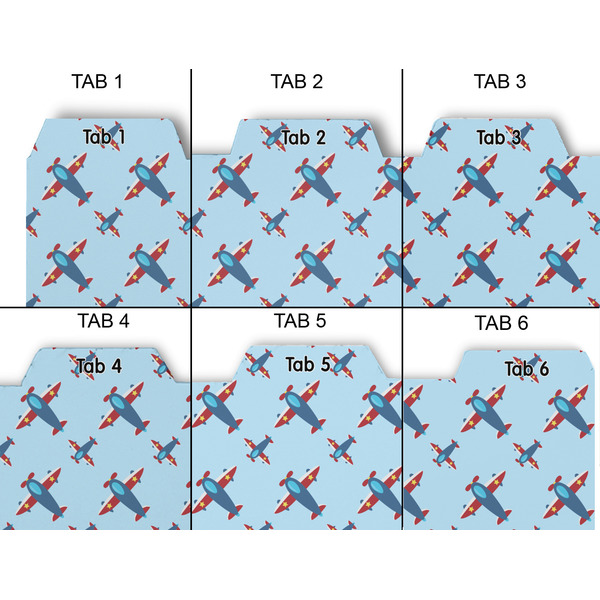 Airplane Theme Page Dividers - Set of 6 - Approval