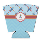 Airplane Theme Party Cup Sleeve - with Bottom (Personalized)