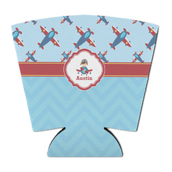Airplane Theme Party Cup Sleeve - with Bottom (Personalized)
