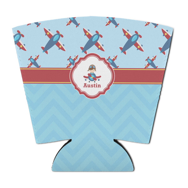 Custom Airplane Theme Party Cup Sleeve - with Bottom (Personalized)