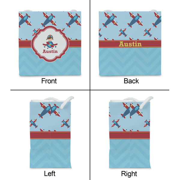 Airplane Theme Party Favor Gift Bag - Gloss - Approval