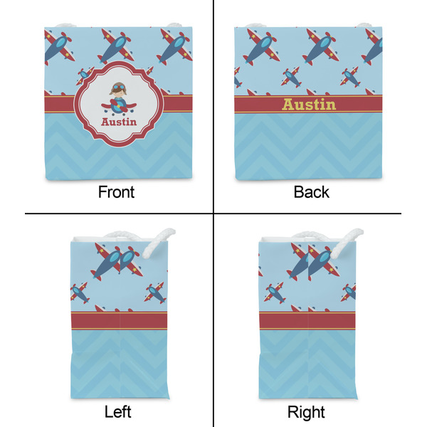 Airplane Theme Party Favor Gift Bag - Matte - Approval