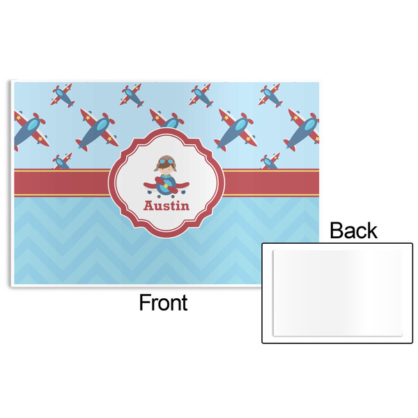Airplane Theme Disposable Paper Placemat - Front & Back