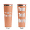 Airplane Theme Peach RTIC Everyday Tumbler - 28 oz. - Front and Back