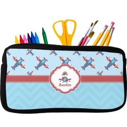 Airplane Theme Neoprene Pencil Case (Personalized)