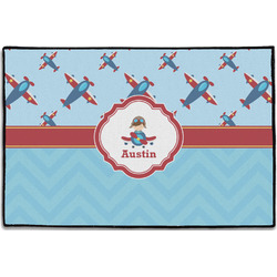 Airplane Theme Door Mat - 36"x24" (Personalized)
