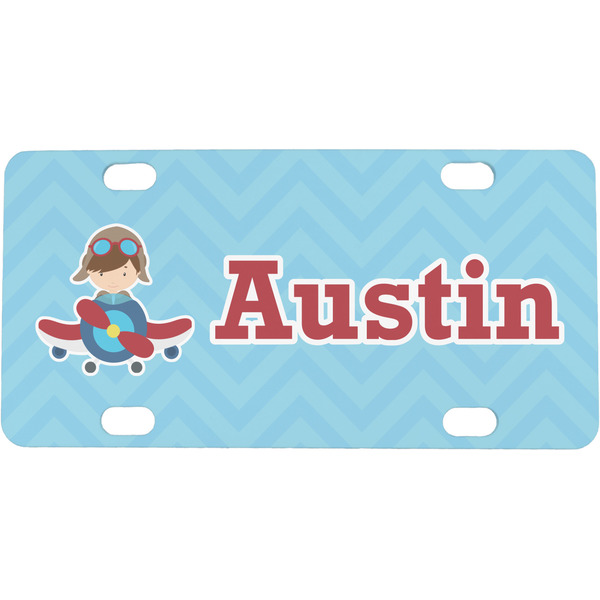 Custom Airplane Theme Mini/Bicycle License Plate (Personalized)