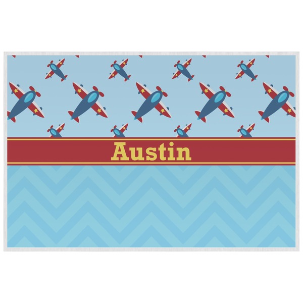Airplane Theme Personalized Placemat (Back)