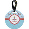 Airplane Theme Personalized Round Luggage Tag