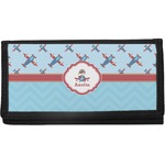 Airplane Theme Canvas Checkbook Cover (Personalized)
