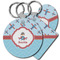 Airplane Theme Plastic Keychain (Personalized)