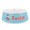 Airplane Theme Plastic Dog Bowl - Medium (Personalized)