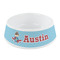 Airplane Theme Plastic Dog Bowl - Small (Personalized)
