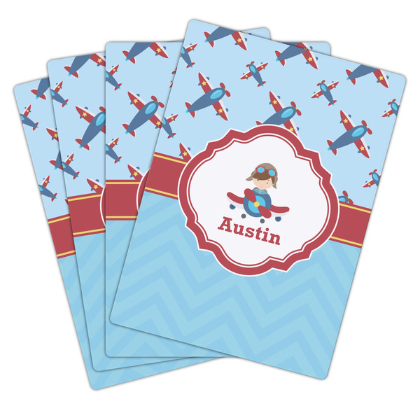 Airplane Theme Playing Cards - Hand Back View