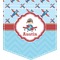 Airplane Theme Iron On Faux Pocket (Personalized)