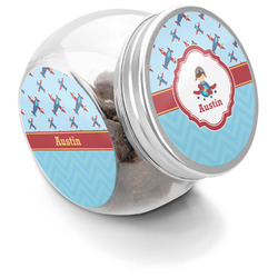 Airplane Theme Puppy Treat Jar (Personalized)