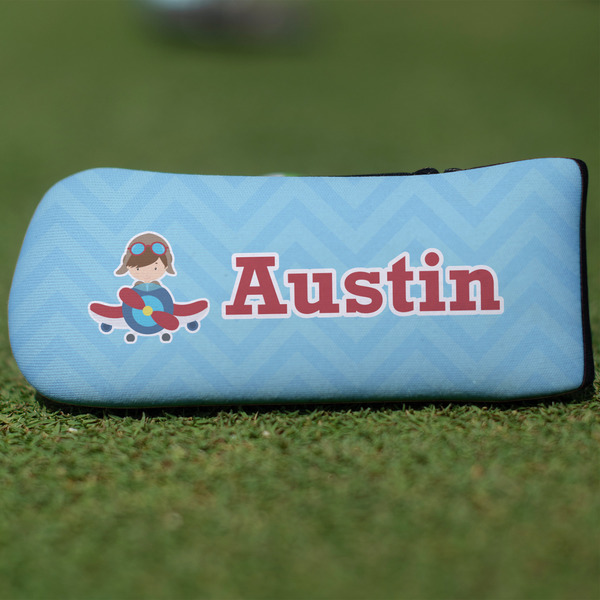 Custom Airplane Theme Blade Putter Cover (Personalized)