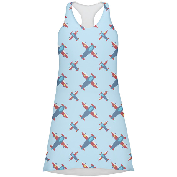 Custom Airplane Theme Racerback Dress - Small